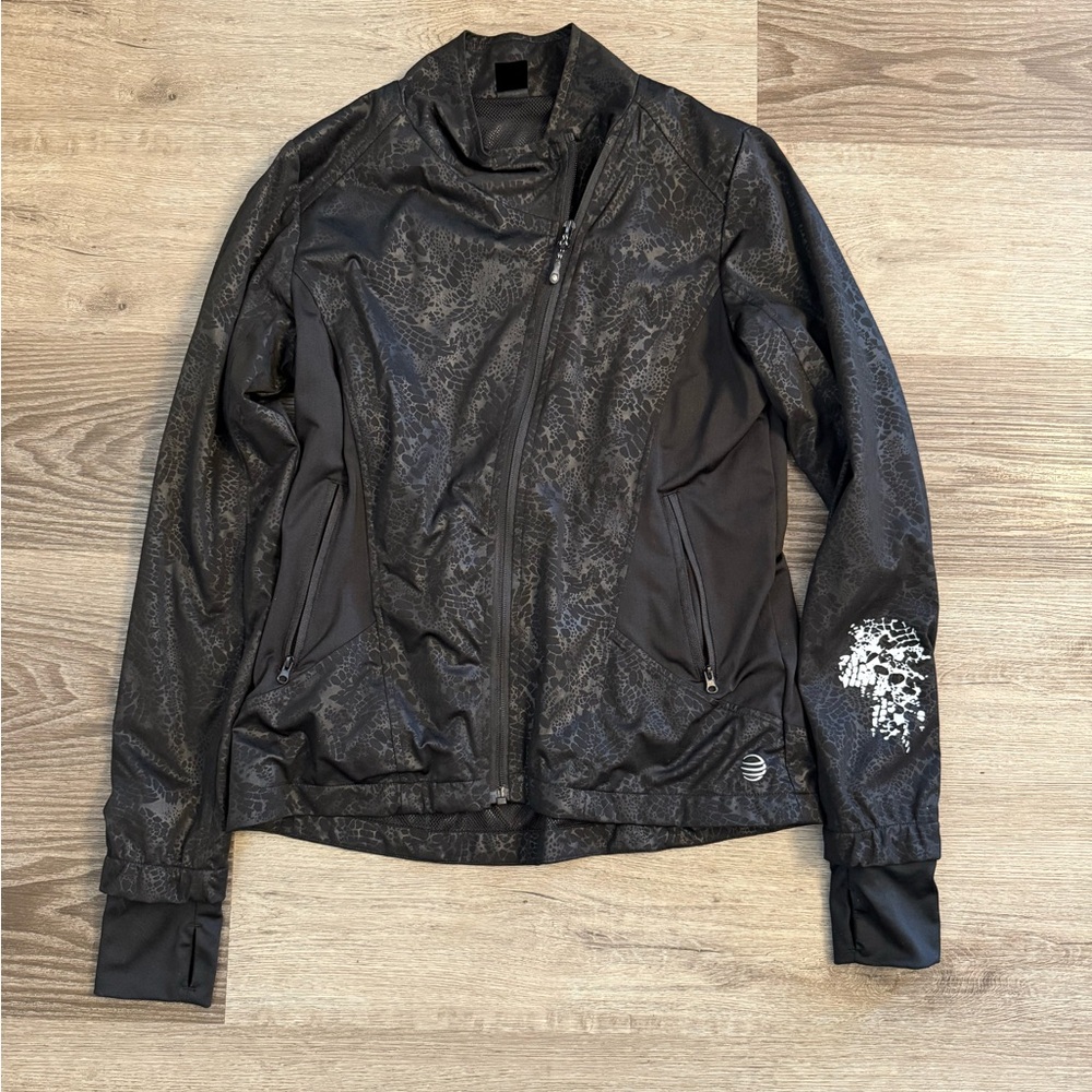MPG Black Bomber Jacket with Fitted Silhouette